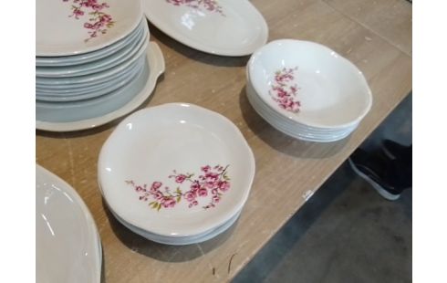 SERVICE PORCELAINE FLEURS