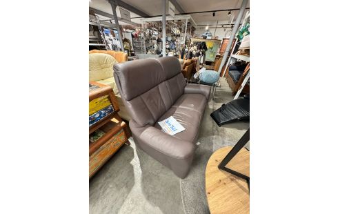 965 SALON CUIR CHOCOLAT 2 PLACES