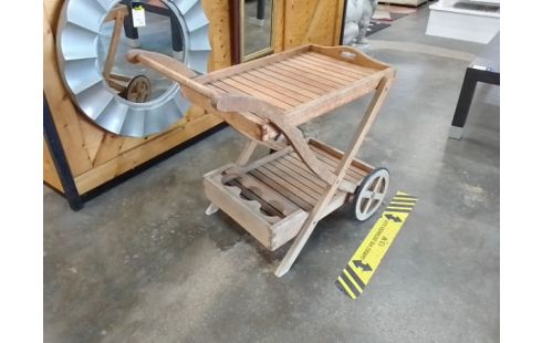 DESSERTE A ROULETTES BOIS