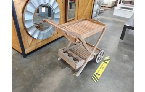 DESSERTE A ROULETTES BOIS