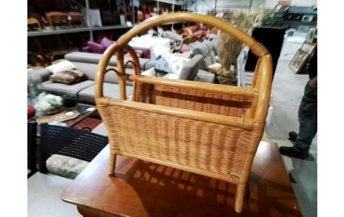 PORTE REVUES ROTIN ET OSIER