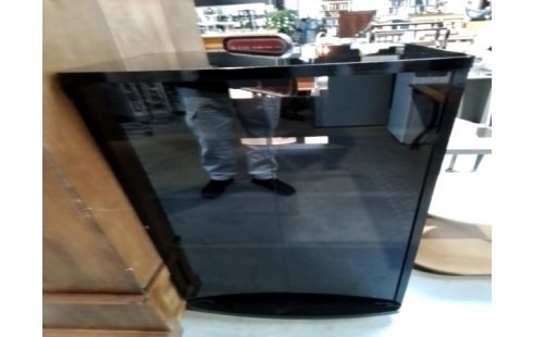 MEUBLE HIFI NOIR 2P VITREES