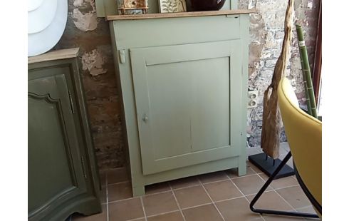 MEUBLE 1 PORTE PATINE VERT