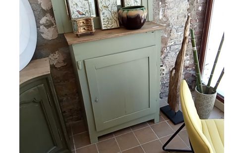 MEUBLE 1 PORTE PATINE VERT