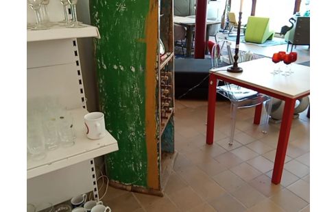 ETAGERE PIROGUE EN BOIS EXOTIQUE