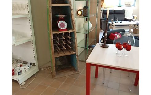 ETAGERE PIROGUE EN BOIS EXOTIQUE