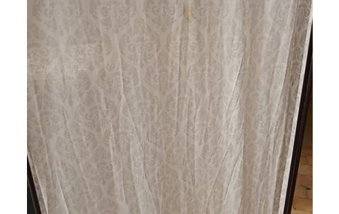 PARAVENT METAL ET TISSU