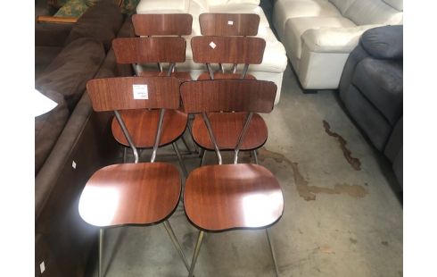 6 CHAISES VINTAGE
