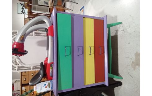 COMMODE 4 TIROIRS PEINTE