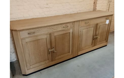 DRESSOIR CHENE STYLE ART DECO 250CM