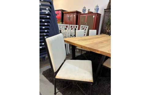 CHAISE FER FORGE LE LOT DE 6