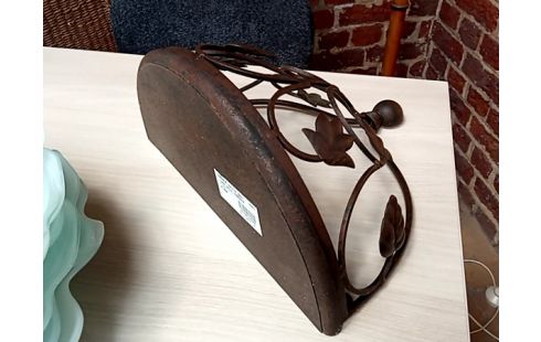 CONSOLE murale demi lune metal