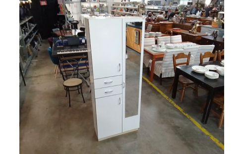 MEUBLE SALLE DE BAIN MIROIR 3 PORTES 2 TIROIRS