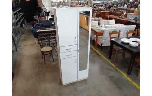 MEUBLE SALLE DE BAIN MIROIR 3 PORTES 2 TIROIRS