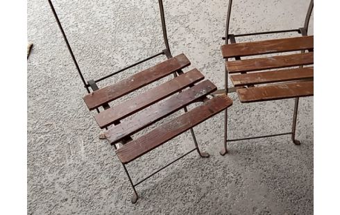 CHAISE BISTROT PLIABLE LOT 2