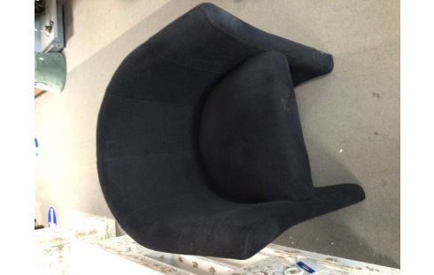 FAUTEUIL CLUB TISSU NOIR