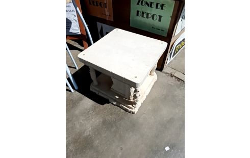 TABLE BASSE STYLE PIERRE VERRE BISEAUTÉ