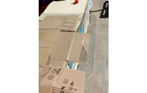 TABLE BASSE STYLE PIERRE VERRE BISEAUTÉ