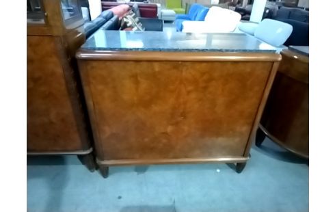 MEUBLE BAS 2 P STYLE ART DÉCO DESSUS MARBRE++ CLEF