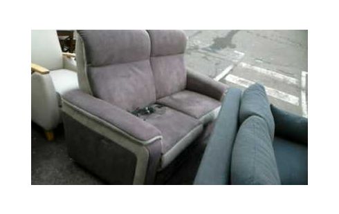 CANAPE TAUPE BEIGE 3 PLACES RELAX ELECTRIQUE