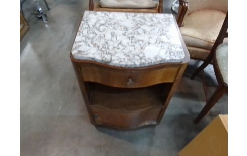 CHEVET 1 TIROIR DESSUS MARBRE