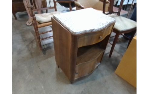 CHEVET 1 TIROIR DESSUS MARBRE