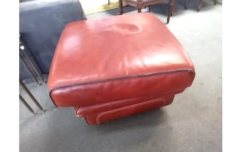 CANAPE CUIR 3 PLACES+2 PLACES+POUF