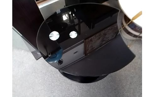 SELLETTE 2 niveaux verre noire