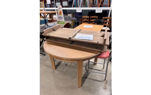 TABLE RONDE + ALLONGES