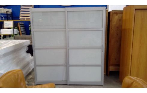 KLEERKAST IKEA  GRIJS/GLAS