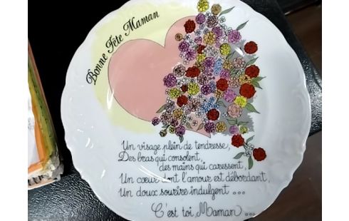 ASSIETTE DECO FETE DES MERES