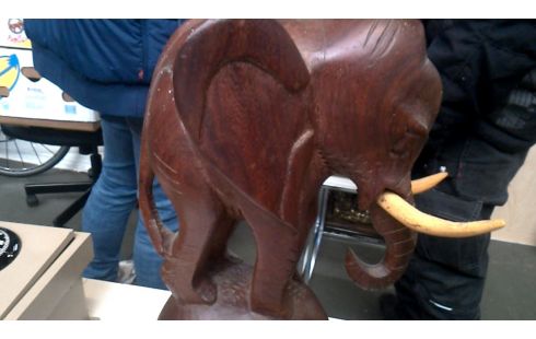 STATUE, , ELEFANT, , HOLZ