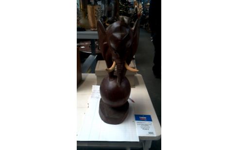 STATUE, , ELEFANT, , HOLZ