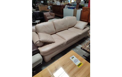 CANAPE 3 PLACES BEIGE EN ETAT