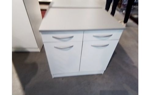 MEUBLE DE CUISINE BLANC ET GRIS 2T2P