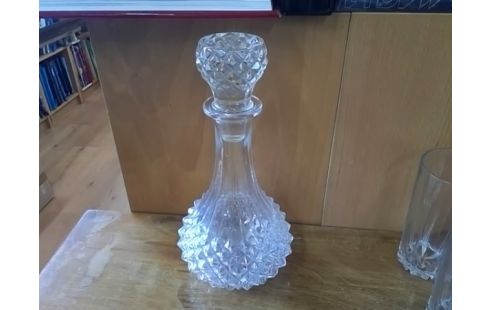 CARAFE VERRE AVEC BOUCHON