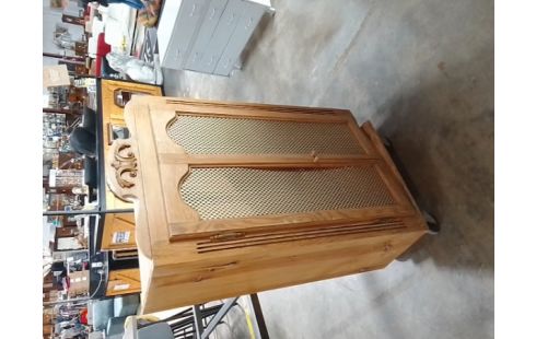 MEUBLE HAUT 2 PORTES GRILLE BOIS