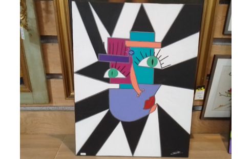 TOILE "PINIALIENNE" SIGNE