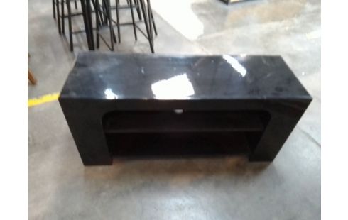 MEUBLE TV NOIR LAQUE