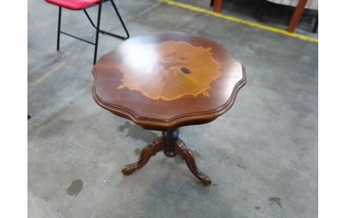 TABLE GUERIDON MARQUETERIE