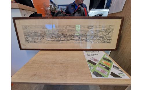 GRAVURE LIÈGE ENCADRÉE