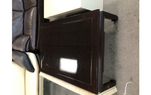 TABLE DE SALON VERNIS BRUN STYLE ASIATIQUE