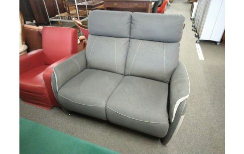 CANAPE 2 PLACES GRIS