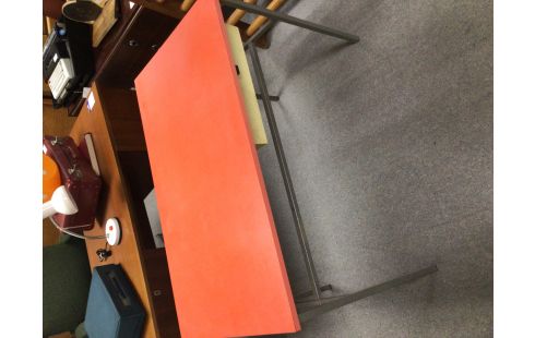 BUREAU VINTAGE ORANGE 1 TIROIR