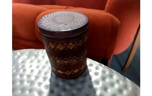 BOITE Metal recouverte de cuir