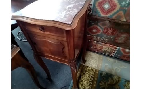 CHEVET ANCIEN BOIS MARBRE