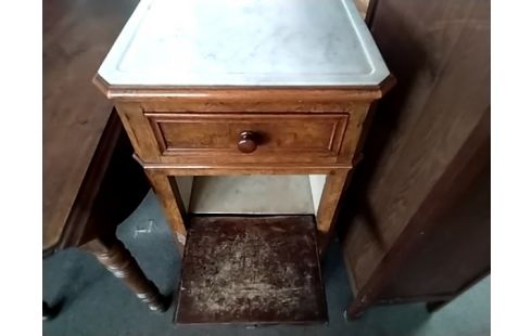 CHEVET ANCIEN HAUT MARBRE BLANC