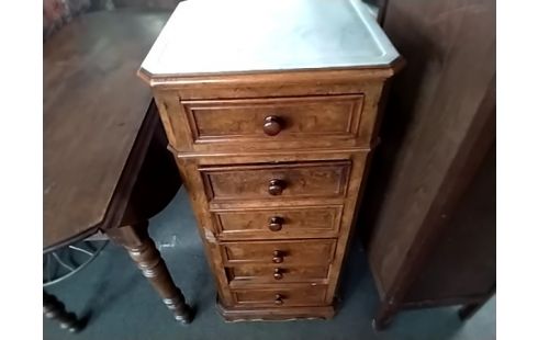 CHEVET ANCIEN HAUT MARBRE BLANC