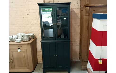 MEUBLE 2 corps gris vitré