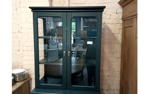 MEUBLE 2 corps gris vitré